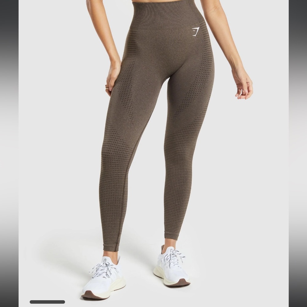 Gymshark vital seamless 2.0 leggings brown marl xs